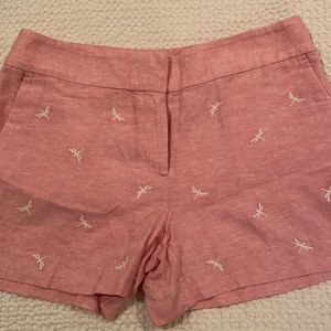 LOFT shorts- NWT- embroidery dragonfly